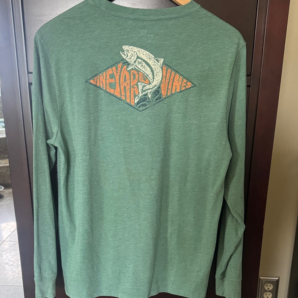 Vineyard Vines Green Graphic Long Sleeve Tee